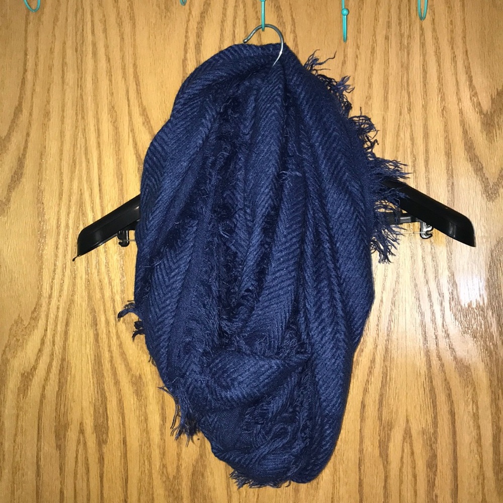 Blue infinity scarf